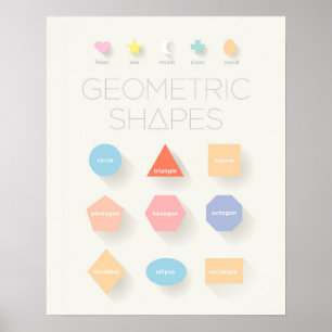 Geometriska former poster