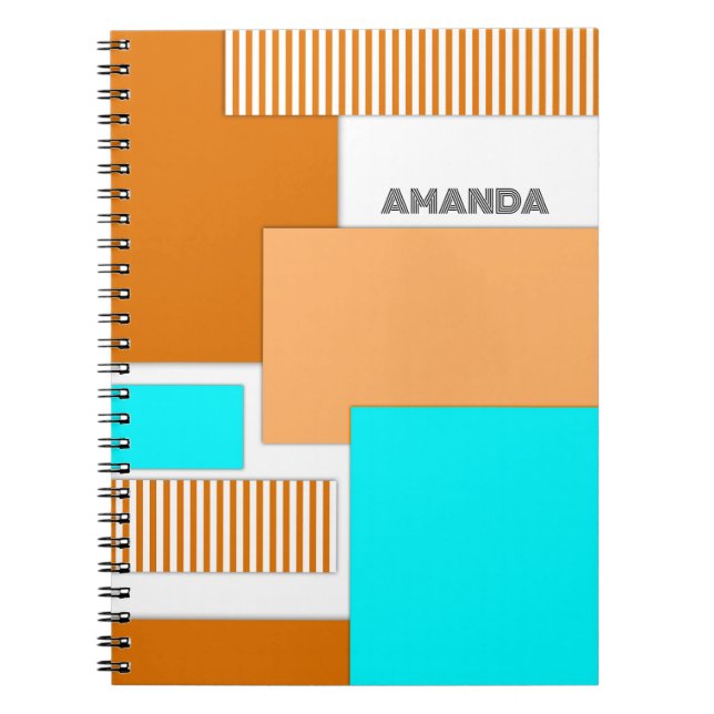 Geometriska former som klipps ut från pappra anteckningsbok (Framsidan)