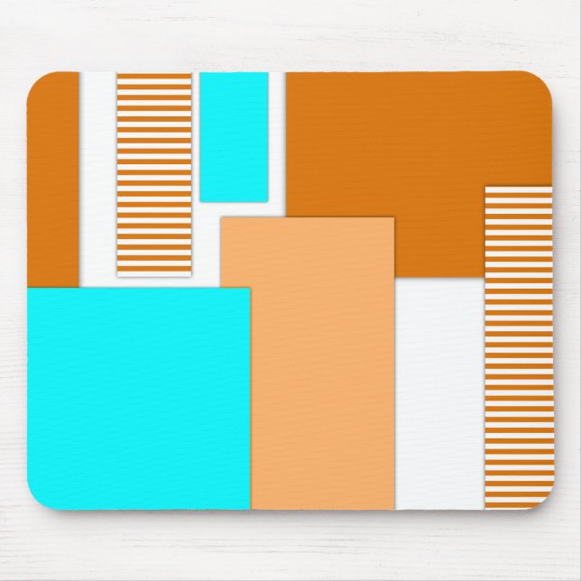 Geometriska former som klipps ut från pappra musmatta (Framsidan)