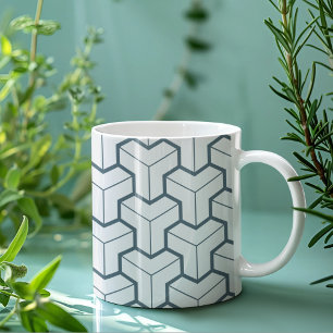 Geometriska former sömlösa Mönster Kaffemugg