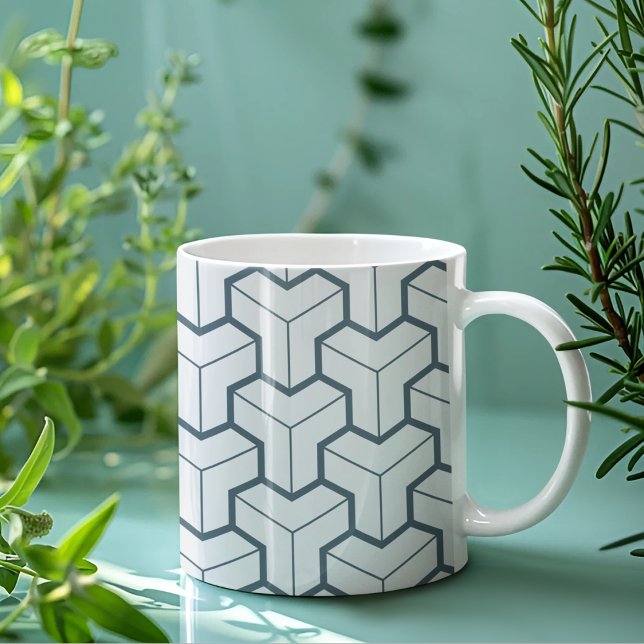 Geometriska former sömlösa Mönster Kaffemugg (mugs and cups)