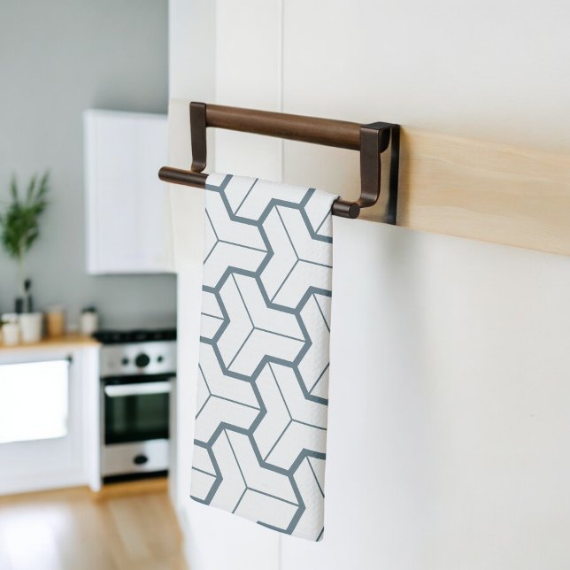 Geometriska former sömlösa Mönster Kökshandduk (Kitchen Towel)