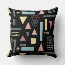 Geometriska former svarta mönster