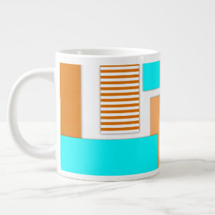 Geometriska former utskurna ur papper jumbo mugg