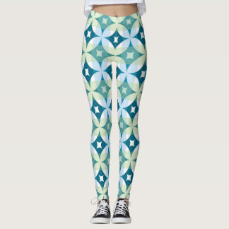 Geometriska former, vintagens abstrakt tapet. leggings