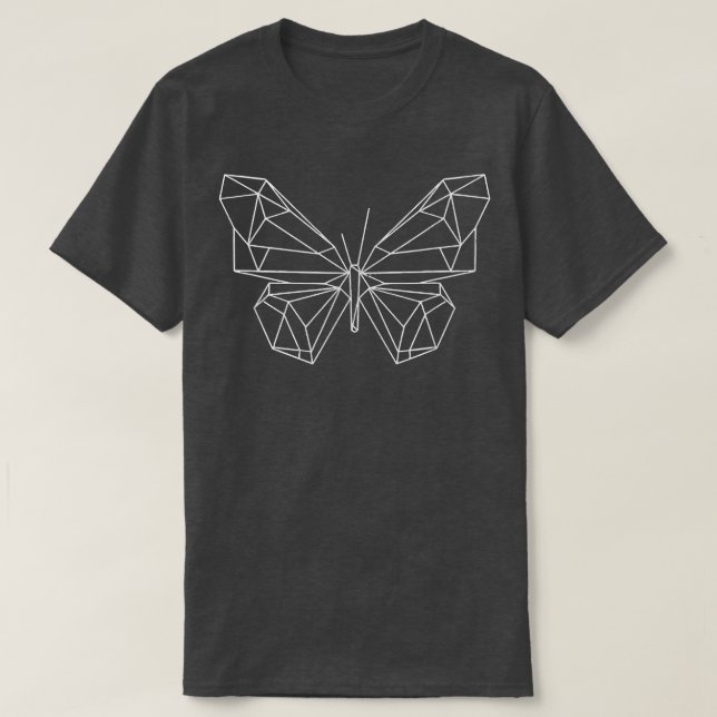 Geometriska gåvor av fjäril t shirt (Design framsida)