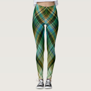 Geometriska gröna blått leggings