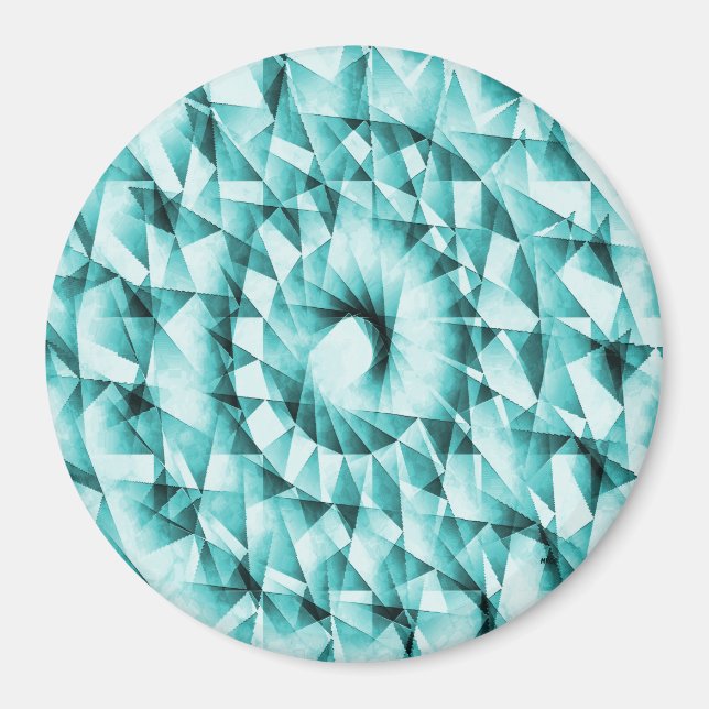 Geometriska havet.... magnet (Framsidan)