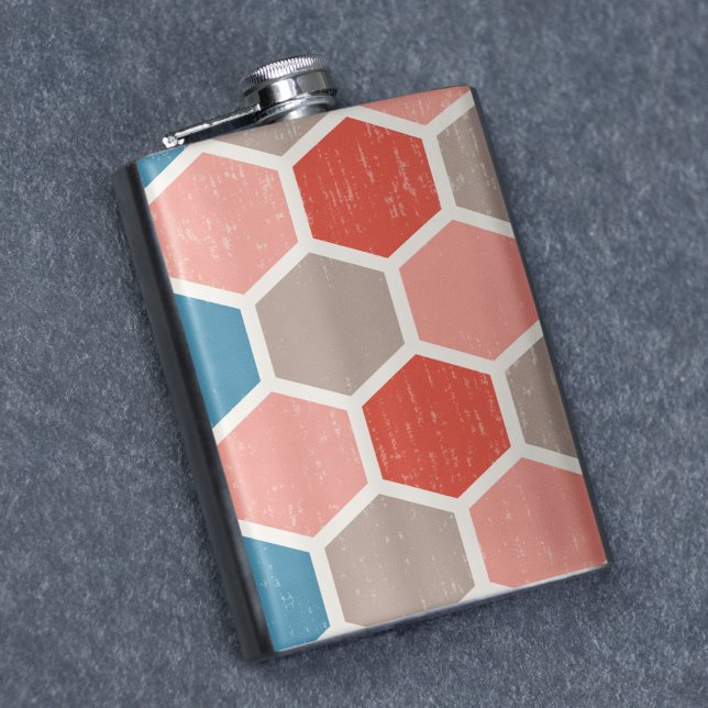 Geometriska hexagonformer fickplunta (FLASK)
