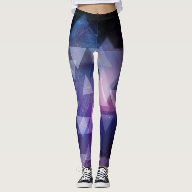 geometriska kopplingar leggings (Framsida)