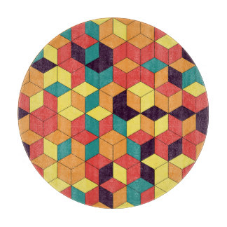 Geometriska kuber, färg, sömlös, vintage mönster.