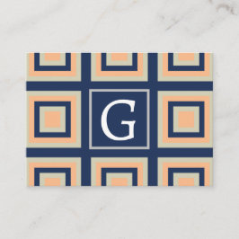 Geometriska kvadrater, geometriska Mönster Visitkort