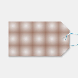 Geometriska kvadrater med Mocha Mousse Gradient Wh Presentetikett