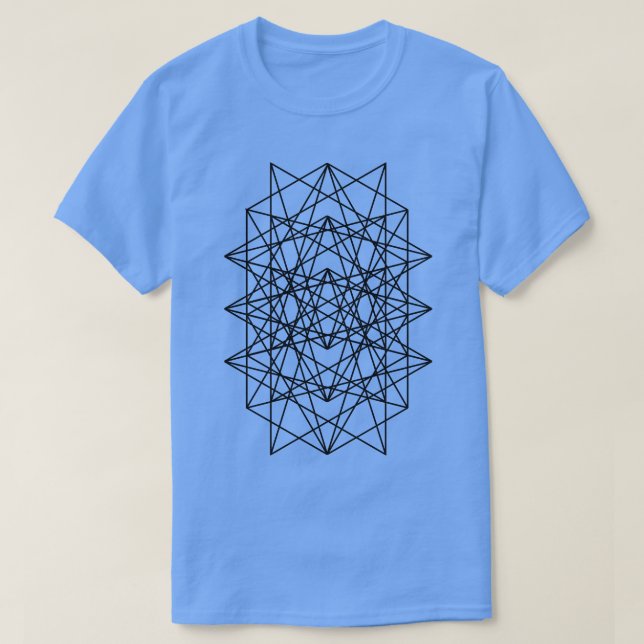 geometriska kvadrater mönster t shirt (Design framsida)