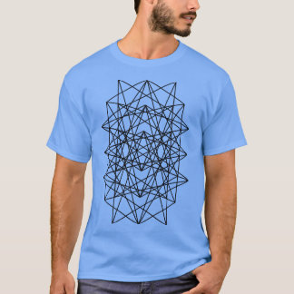 geometriska kvadrater mönster t shirt