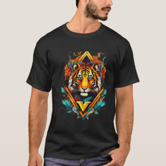 Geometriska Lejona effekttester T Shirt