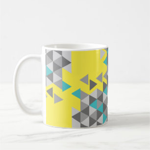 Geometriska minimalistiska mönster FÄRG under ÅR V Kaffemugg