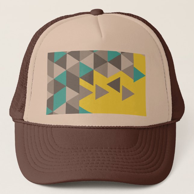 Geometriska minimalistiska mönster FÄRG under ÅRET Keps (Framsida)