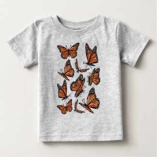 Geometriska monarkfjärilar t-shirt