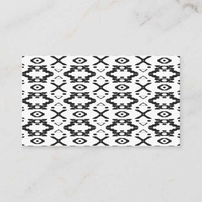 Geometriska Mönster Möteskort Minimalistiska Tidsbeställning Kort (Framsida)