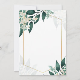 Geometriska och blommor inbjudningar