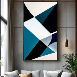 Geometriska övertoningar poster