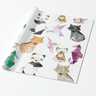 Geometriska pappra Origami för gullig hand Presentpapper