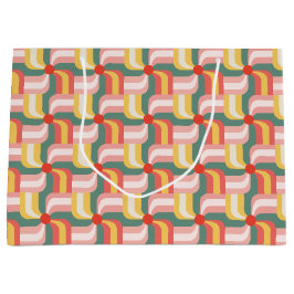 Geometriska Pinhjul med färgstark Abstrakt