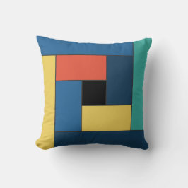 Geometriska plattor Mönster ver7 Dekorativ kudde