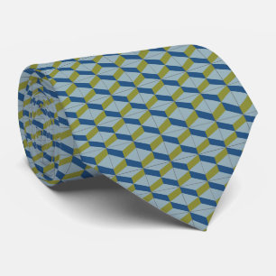 Geometriska portugisiska plattor mönster i mjuka f slips
