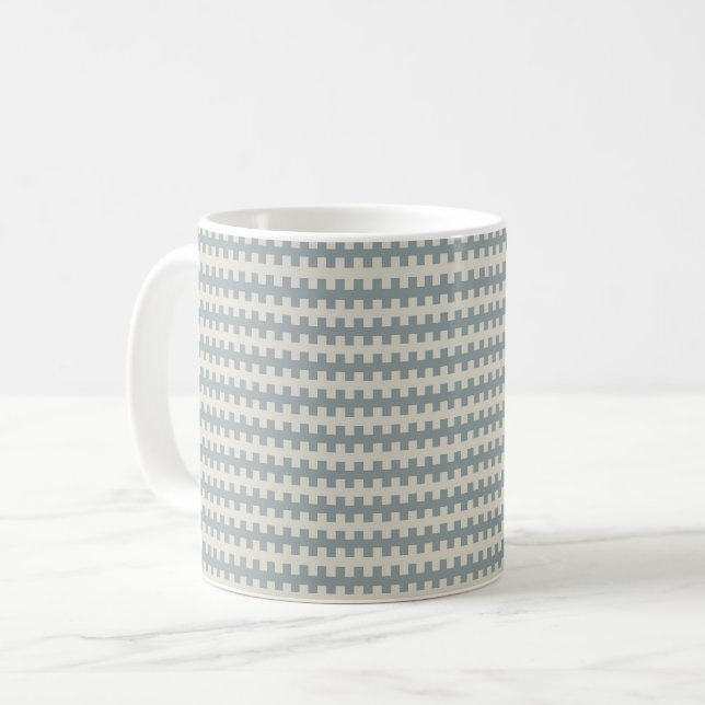 geometriska ränder kaffemugg (Framsida vänster)