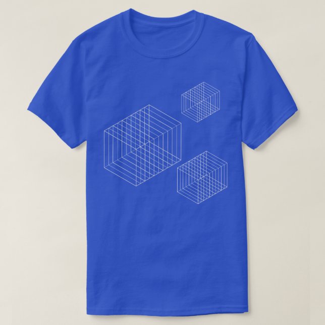 geometriska rutnätsdesign t shirt (Design framsida)