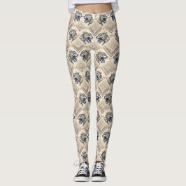 Geometriska Schakalmönstrade Leggings – Tribal Str