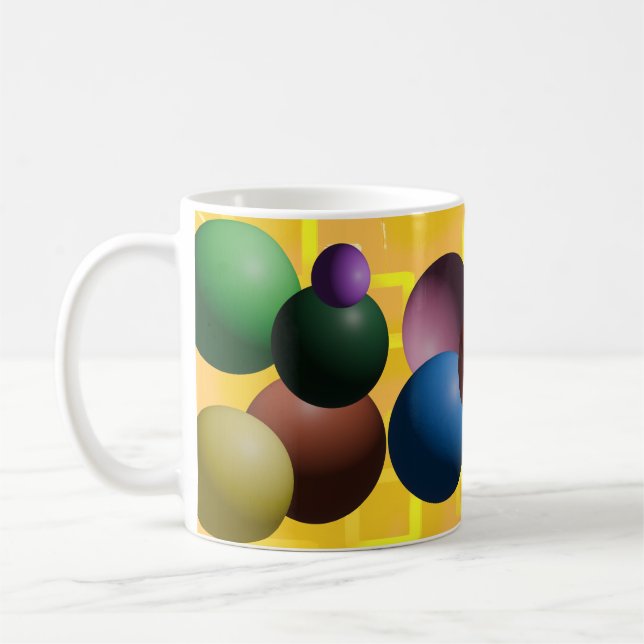 Geometriska sfärer kaffemugg (Vänster)