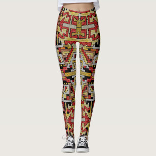 Geometriska stammar/etnisk Mönster Leggings