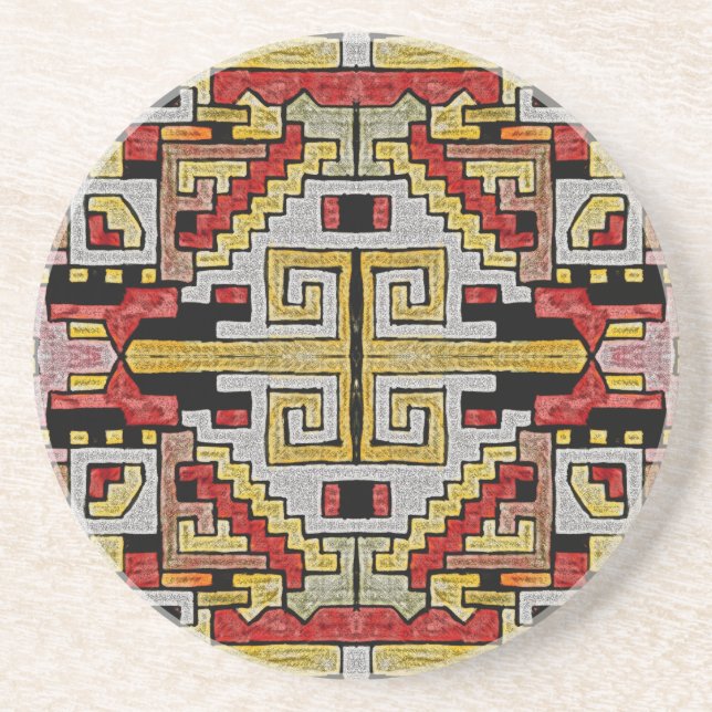 Geometriska stammar/etnisk Mönster Underlägg (Framsidan)