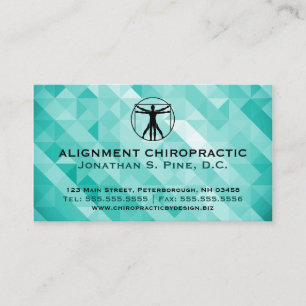 Geometriska standarda Chiropracticvisitkortar Visitkort