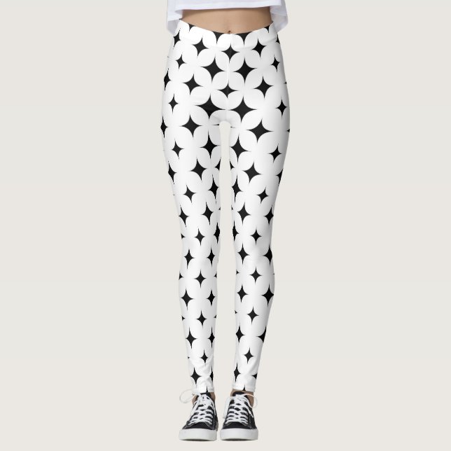 Geometriska stjärnor leggings (Framsida)