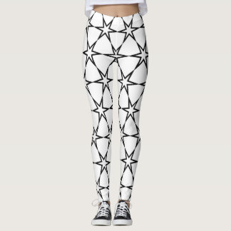 Geometriska stjärnor leggings