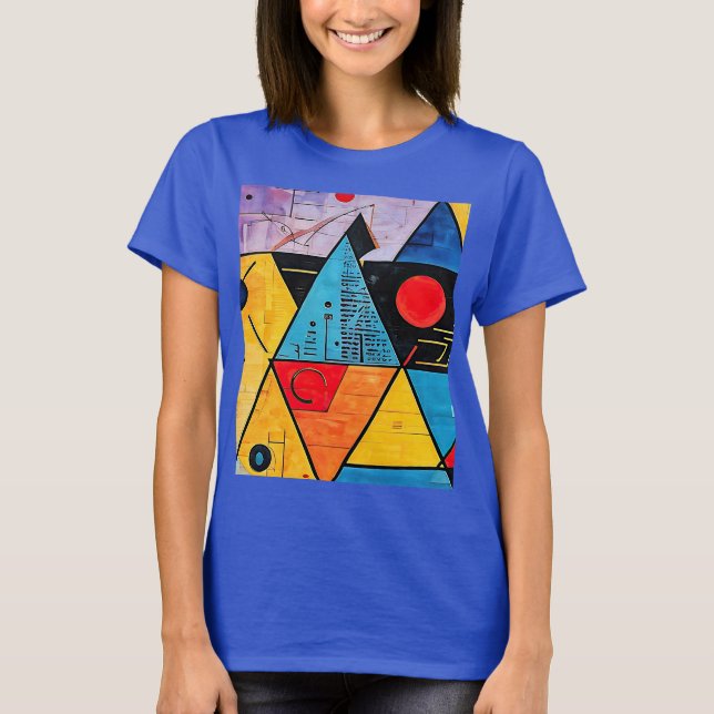Geometriska symboler Abstrakt #02 T Shirt (Framsida)