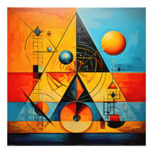 Geometriska symboler Abstrakt #07 Fototryck