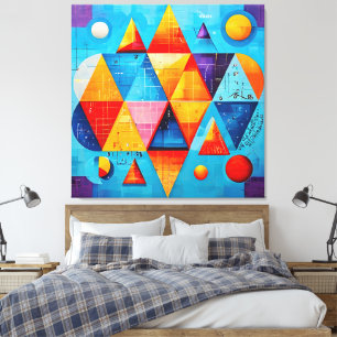 Geometriska symboler Abstrakt #09 Canvastryck