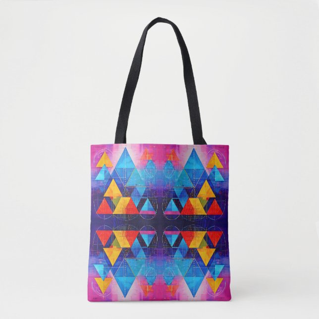 Geometriska symboler Abstrakt #10 Design 2 Tygkasse (Framsida)