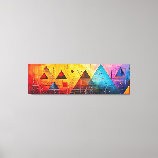 Geometriska symboler, Abstrakt nr 05. Canvastryck (Framsida)