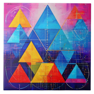 Geometriska symboler, Abstrakt nr 10 Kakelplatta