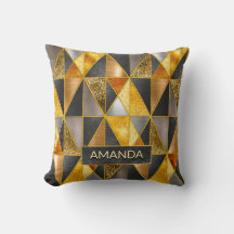 Geometriska trianglar för elegant guld svartvit si