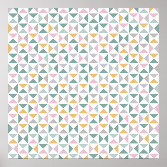 Geometriska trianglar poster (Framsidan)