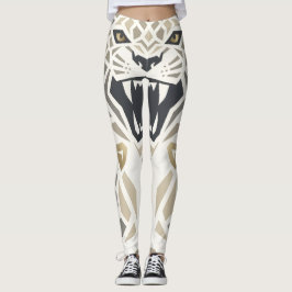 Geometriska Tribal Tiger Leggings – Vildsint Kanti