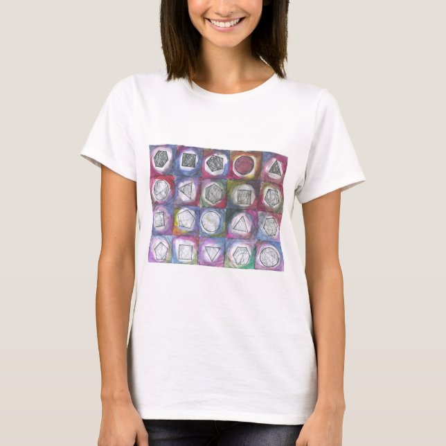 Geometriska världar t shirt (Framsida)