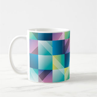Geometriska vintagar: Abstrakt Mönster Kaffemugg